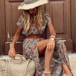 Esme | Airy Boho Maxi with Belt
