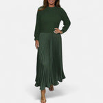 Karlee | Maxi Dress with Sweater and Pleated Skirt