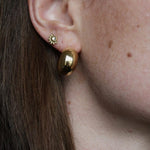 Gorgeous Half Sun Stud Earrings