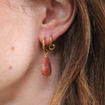 Lieze Elegant Timeless Stone Drop Earrings