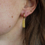 Toned Stone Bar Earrings