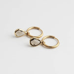 Dana Sleek Oval  Stone Earrings