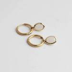 Dana Sleek Oval  Stone Earrings