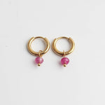 Minimalist Stone Dangle Earrings