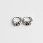 Stacked Ring Hoop Earrings