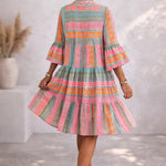 Lucy | Patterned Flowing Midi Dress