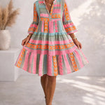 Lucy | Patterned Flowing Midi Dress
