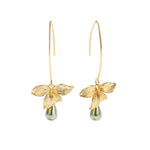 Jade Pearl & Petal Drop Earrings