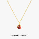 Luminous Circle Gemstone Necklace