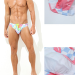 Men’s Colorful Low-rise Briefs With Drawstring