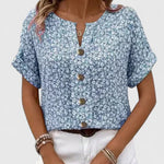 Louanne | Elegant Floral Summer Top