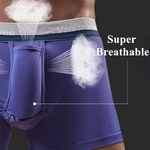 Men's Separate Ball Pouch Cotton Trunks