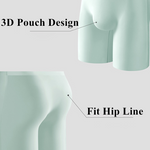 3 Pack Men's Breathable Seamless Mid-Length Boxer Briefs