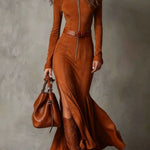 Wendy | Sculpted Zip Maxi Dress