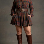 Julia | Checked Mini with Matching Belt