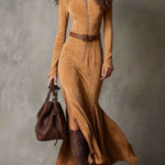 Wendy | Sculpted Zip Maxi Dress