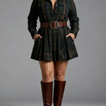 Julia | Checked Mini with Matching Belt