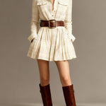 Charley | Vintage Red and Brown Checked Mini Dress (includes Belt)
