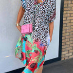 Nyla | Relaxed Leopard Print Dress