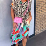 Nyla | Relaxed Leopard Print Dress