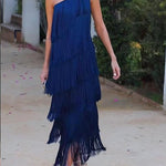 Endora | Off Shoulder Elegant Fringe Dress