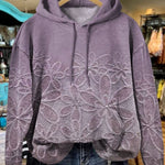 Vintage Style Floral Art Print Casual  Sweatshirt