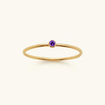 Precious Gemstone Stacker Ring