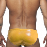 Men's Solid Color Sponge Pad Swim Briefs
