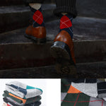 5 Pack Men's Textured Retro Calf Sock