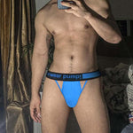 Men's Sexy Butt-Lifting Sporty U-Pouch Large Thong & Strings