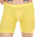 Men's Breathable Silky Seamless Boxer Briefs
