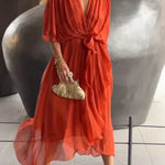 Monroe | Elegant Flowing Luxe Chiffon Dress