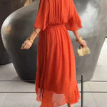 Monroe | Elegant Flowing Luxe Chiffon Dress