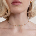 Minimalist Necklace with Stone