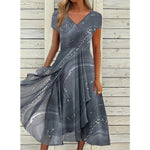 Maudie | V-Neck Midi Dress