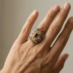 Majesty Enamel Medallion Ring