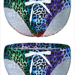 Mens Bulge Pouch Surfing Printed Bohemian Swim Briefs