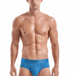 Men's Solid Color Mesh Breathable Sports Fitness Briefs