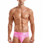 Men's Solid Color Mesh Breathable Sports Fitness Briefs