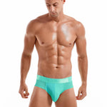 Men's Solid Color Mesh Breathable Sports Fitness Briefs