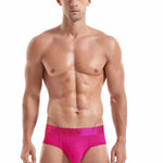 Men's Solid Color Mesh Breathable Sports Fitness Briefs