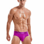 Men's Solid Color Mesh Breathable Sports Fitness Briefs
