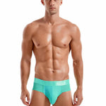 Men's Solid Color Mesh Breathable Sports Fitness Briefs
