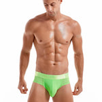 Men's Solid Color Mesh Breathable Sports Fitness Briefs