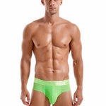Men's Solid Color Mesh Breathable Sports Fitness Briefs