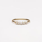 Dewdrop Five Pearl Statement Ring