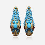 Nile Serpent Turquoise Earrings