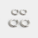 Stackable Hoop Earrings in Gold or Silver