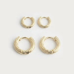 Stackable Hoop Earrings in Gold or Silver