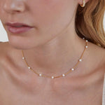 Timeless Gold Pearl Necklace